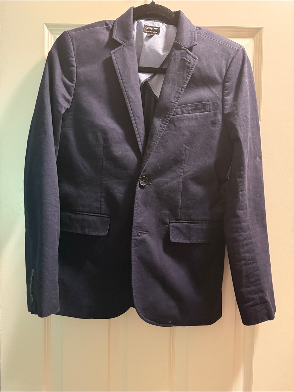 J Crew Crewcuts Boys Navy Cotton Blazer